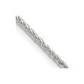 Sterling Silver 1.45mm Diamond-cut Round Spiga Chain w/ ext.