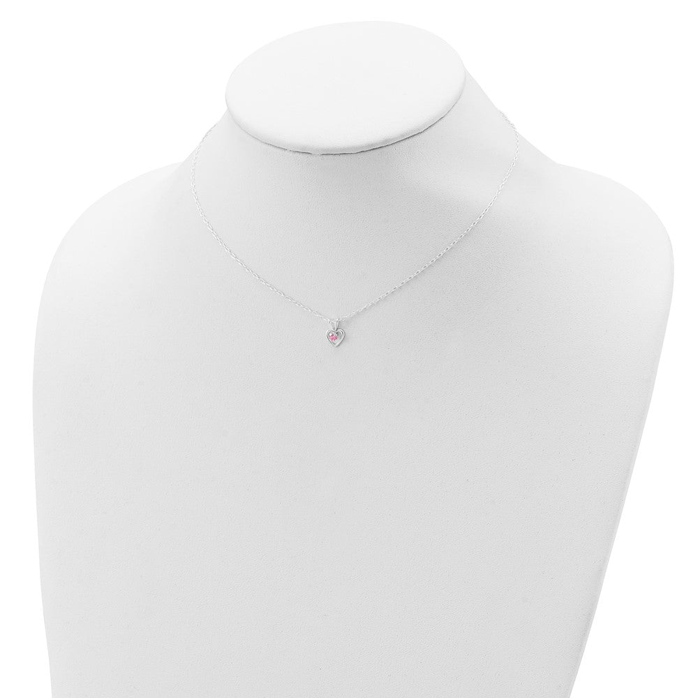 Sterling Silver Childs 15" Necklace, Earrings & Size 3 Ring Set