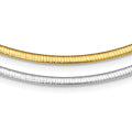 Sterling Silver Flash Gold-plated Reversible 3mm Cubetto Chain