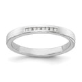 Sterling Silver RH Plated White Ice .08ct. Diamond Ring