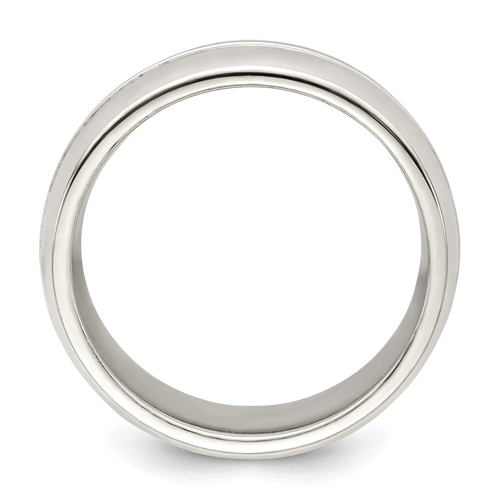 Sterling Silver 7mm Polished Fancy Band