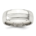 Sterling Silver 7mm Polished Fancy Band