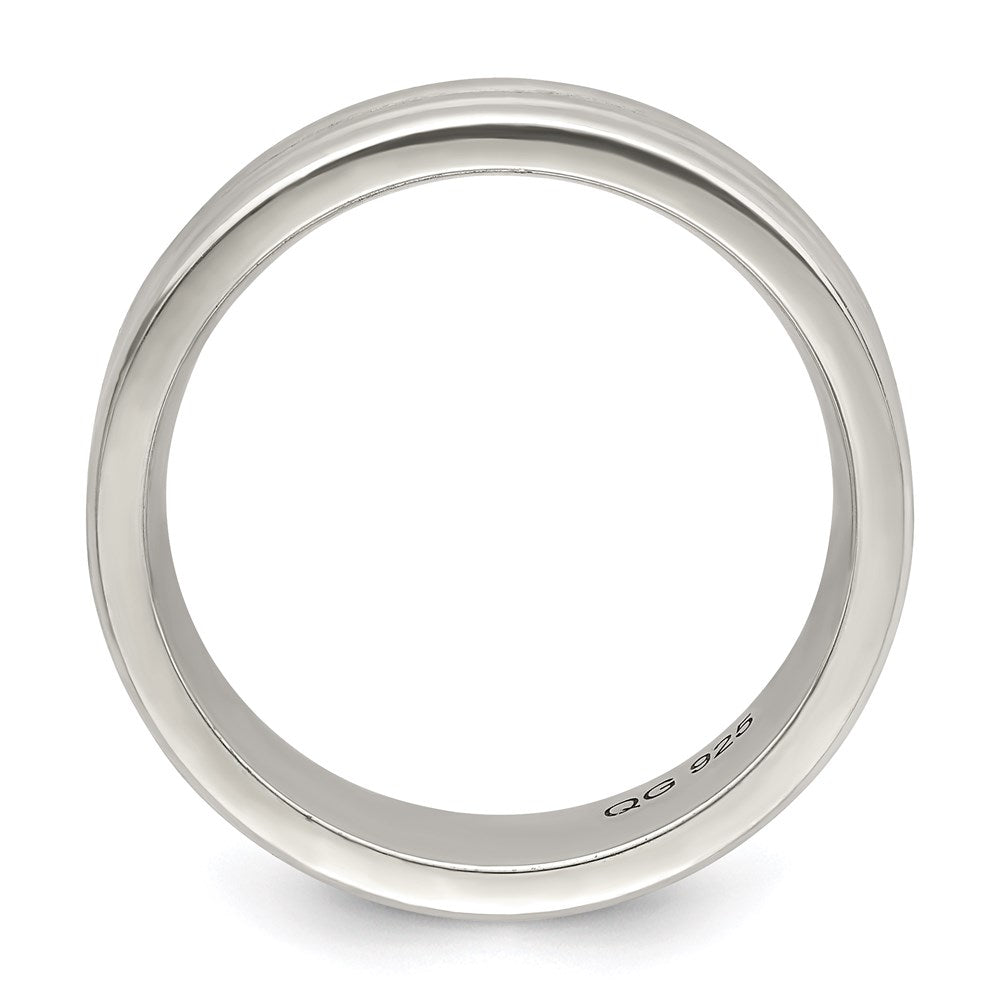 Sterling Silver 6mm Polished Fancy Band