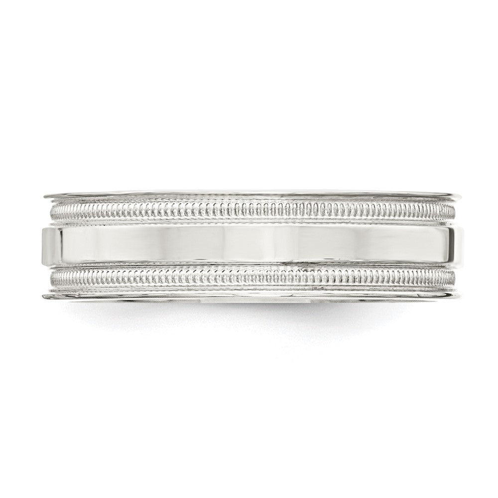 Sterling Silver 6mm Polished Grooved Band