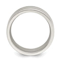 Sterling Silver 8mm Polished Fancy Band