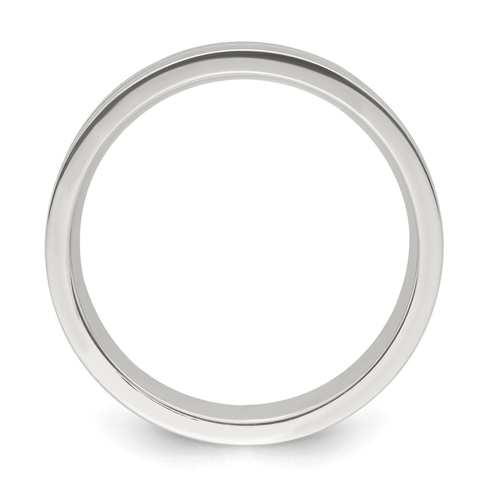 Sterling Silver 6mm Polished Fancy Band