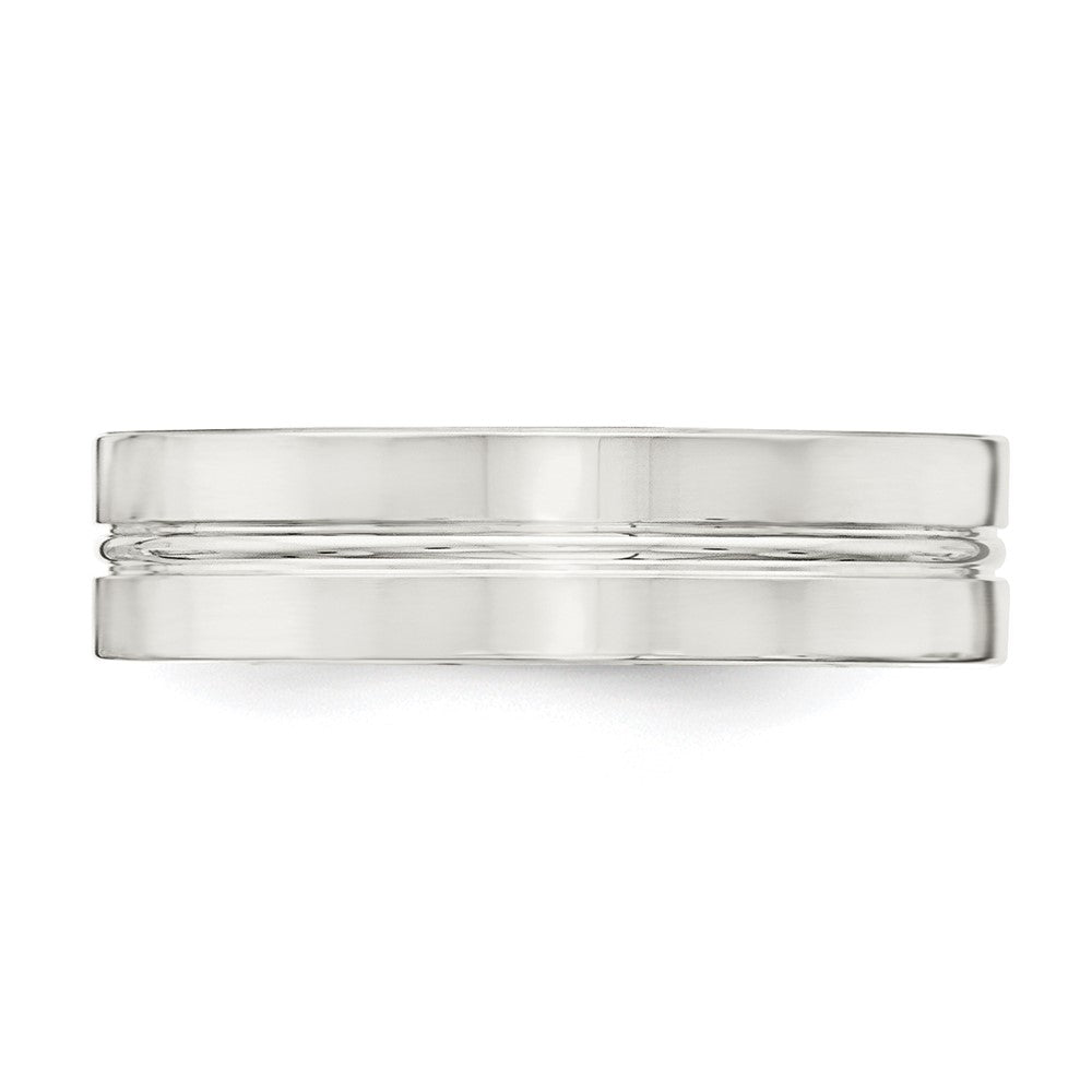 Sterling Silver 6mm Polished Fancy Band