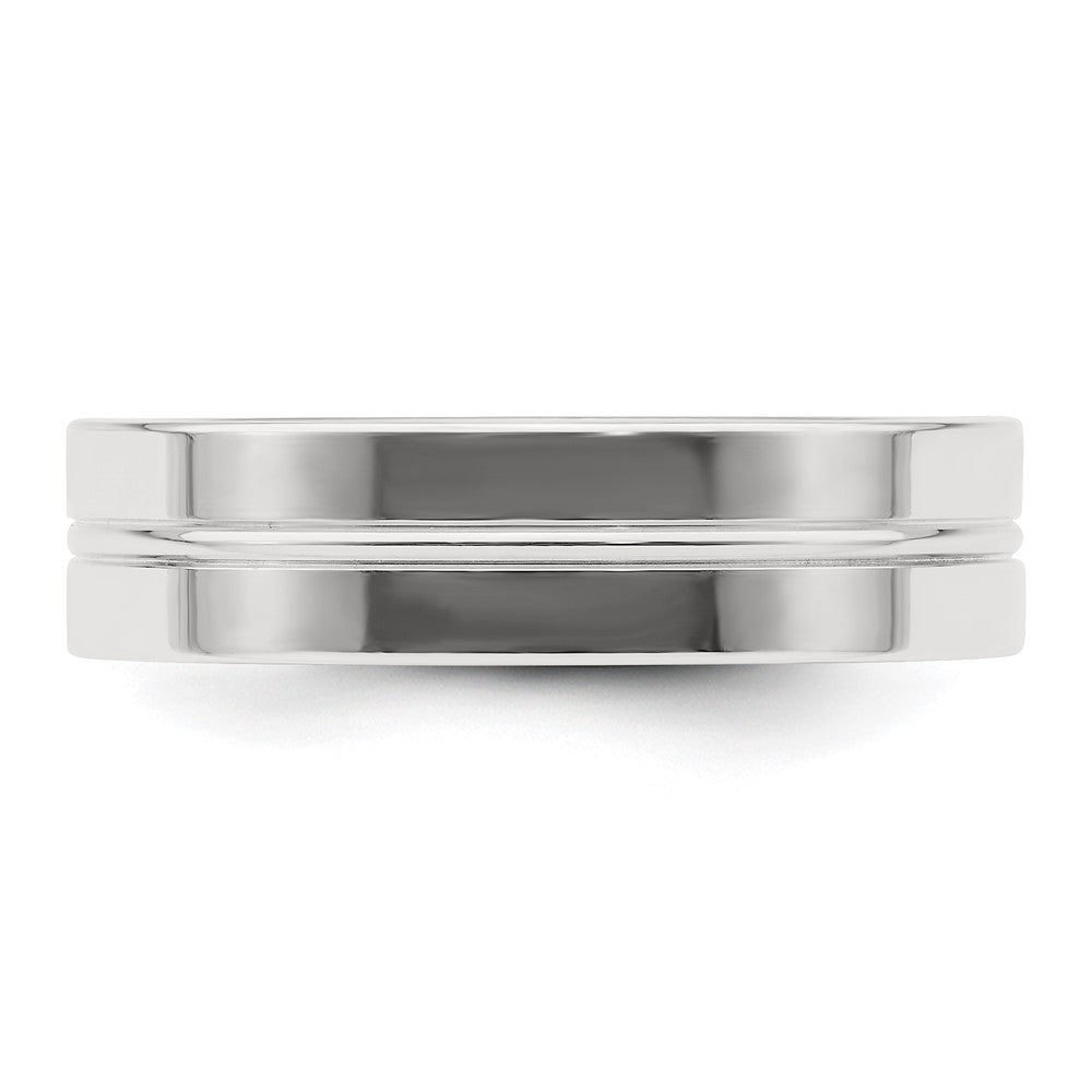 Sterling Silver 6mm Polished Fancy Band