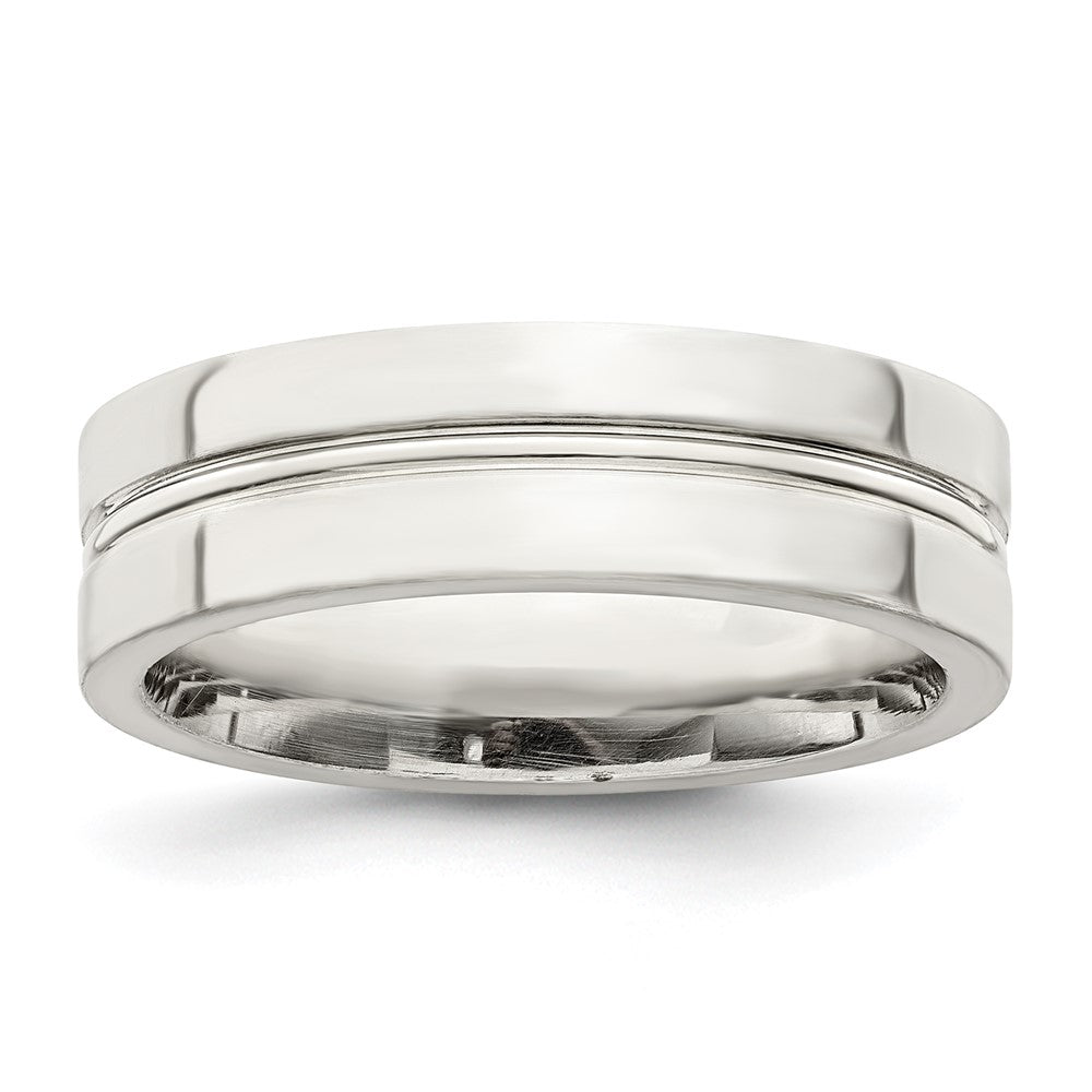 Sterling Silver 6mm Polished Fancy Band