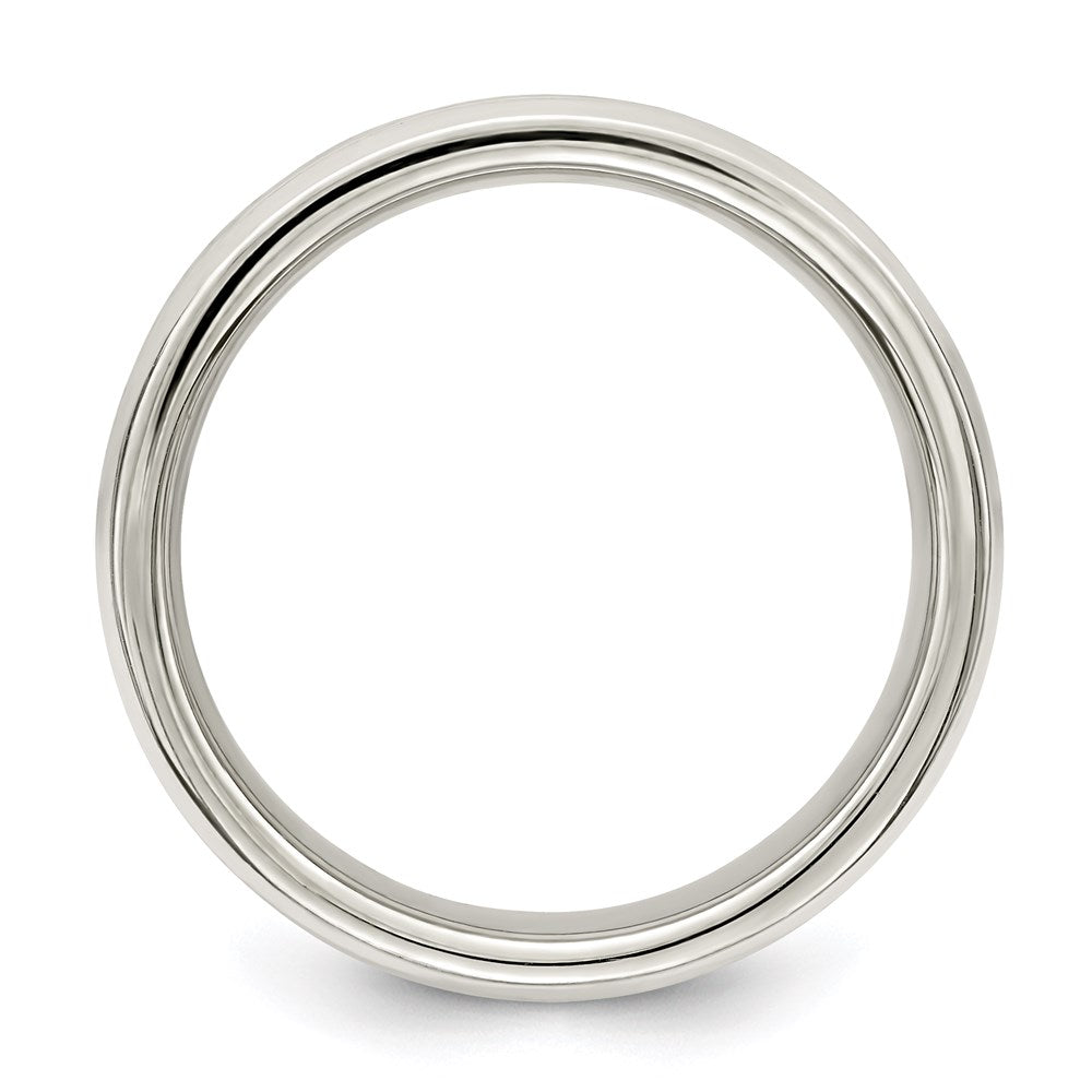Sterling Silver 6mm Polished Fancy Band