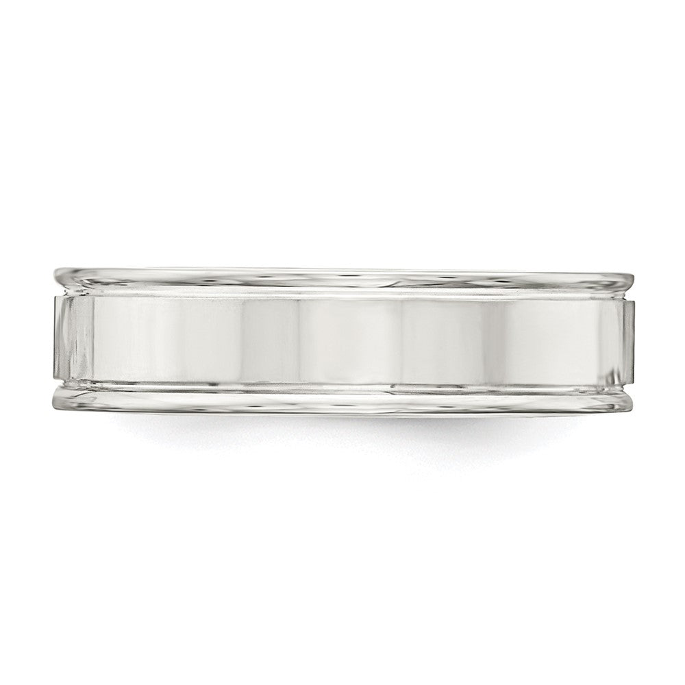 Sterling Silver 6mm Polished Fancy Band