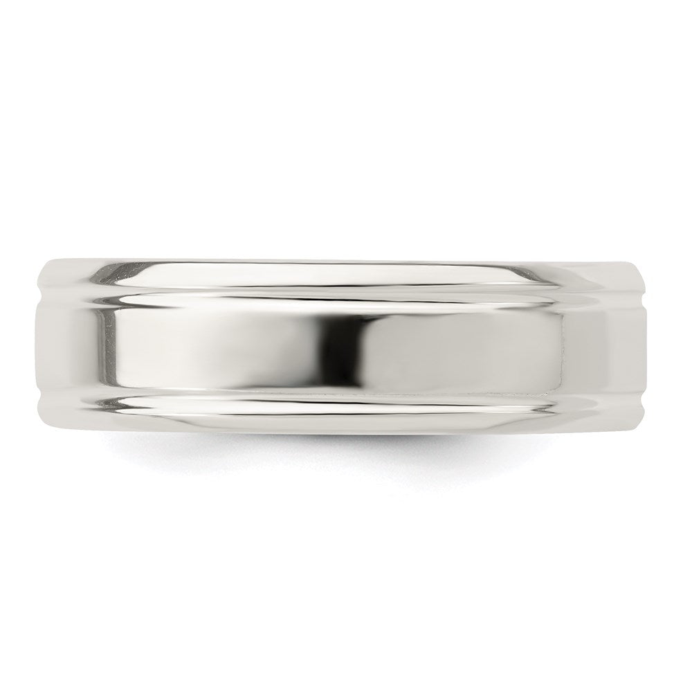 Sterling Silver 6mm Polished Fancy Band