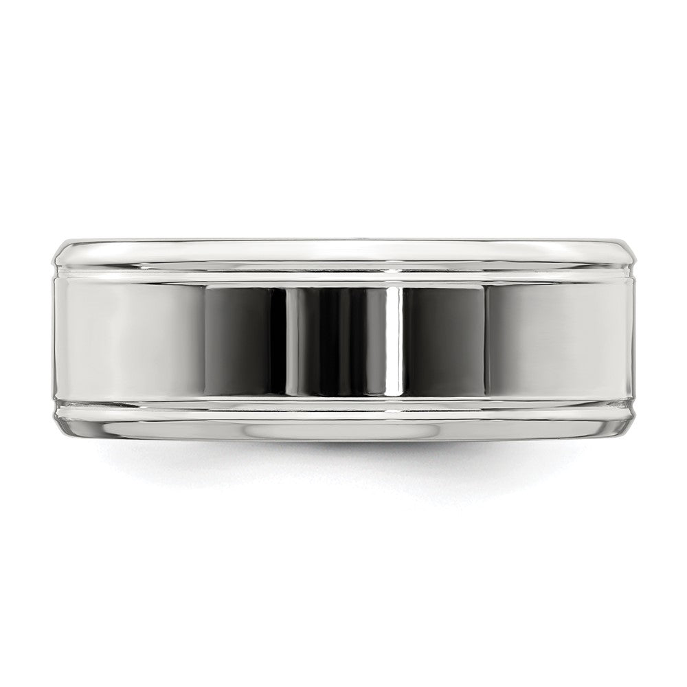 Sterling Silver 8mm Polished Fancy Band