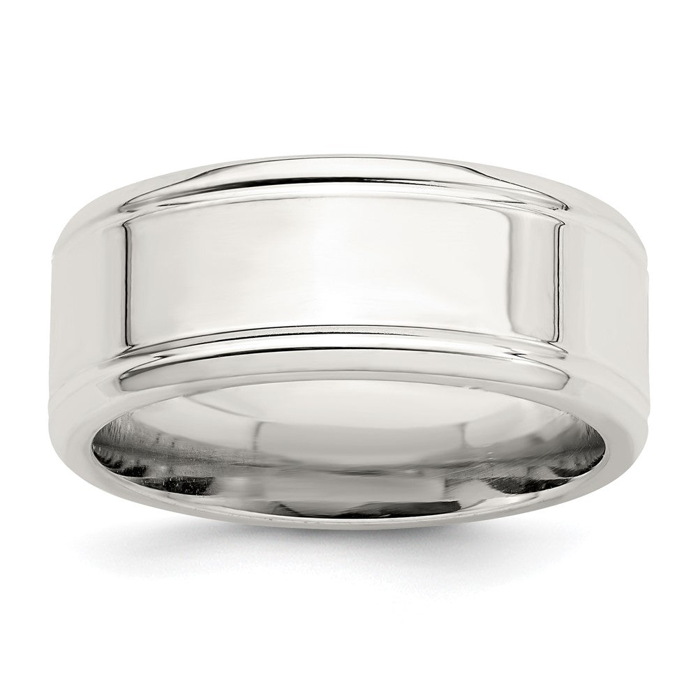 Sterling Silver 8mm Polished Fancy Band