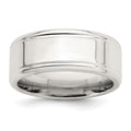 Sterling Silver 8mm Polished Fancy Band