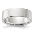 Sterling Silver 6mm Flat Band