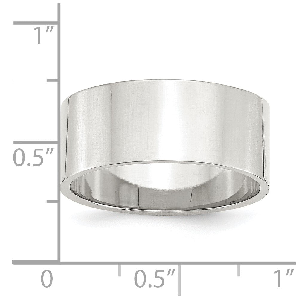 Sterling Silver 9mm Flat Band