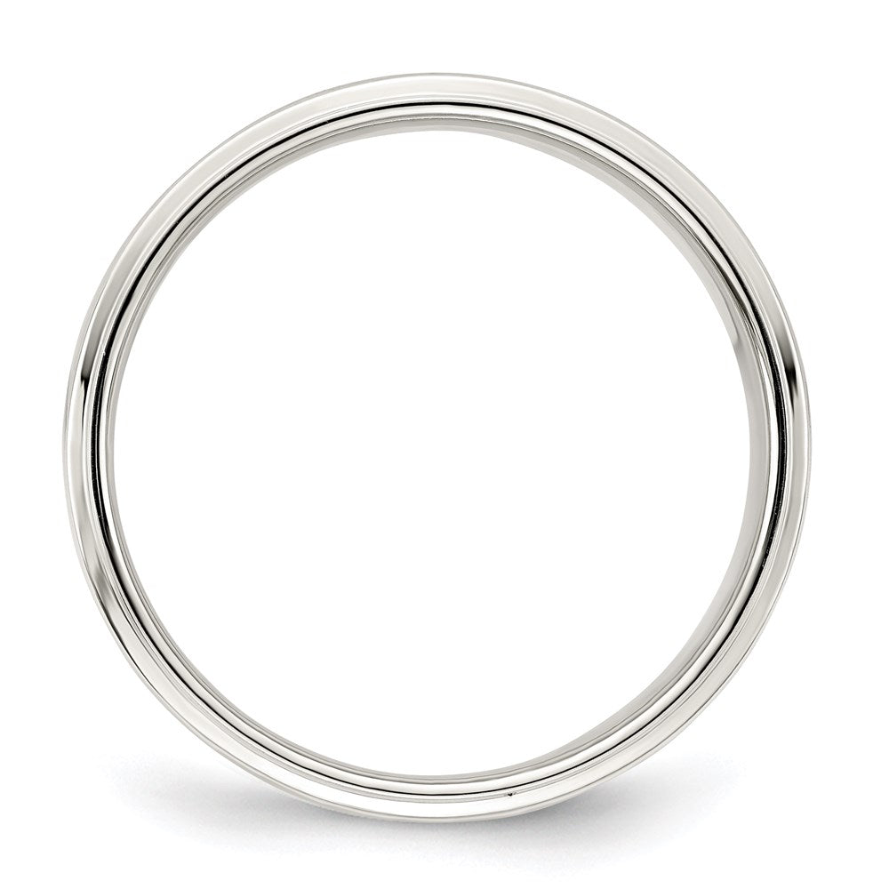 Sterling Silver 7mm Flat w/ Step Edge Band