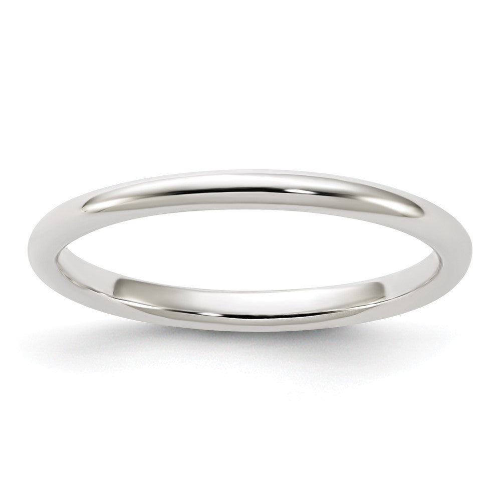 Sterling Silver 2mm Half-Round Band