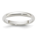 Sterling Silver 3mm Half-Round Band