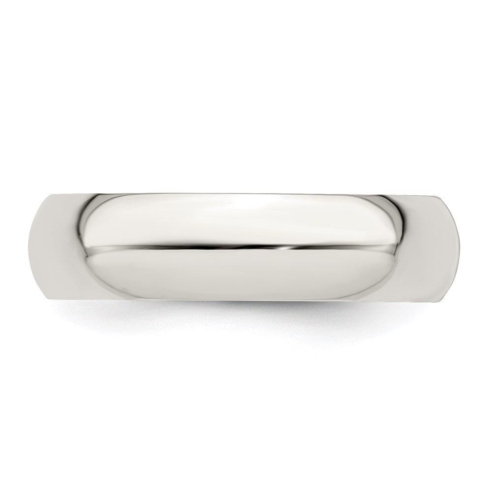 Sterling Silver 5mm Half-Round Band