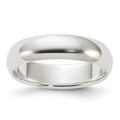 Sterling Silver 5mm Half-Round Band