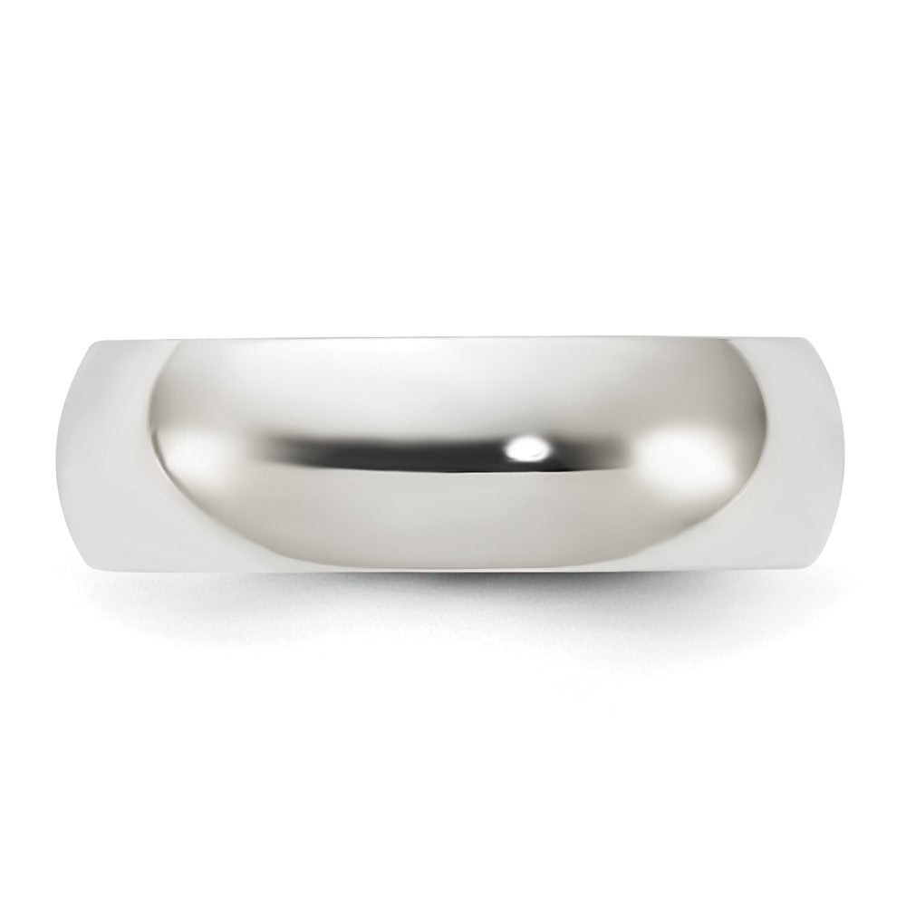 Sterling Silver 6mm Half-Round Band