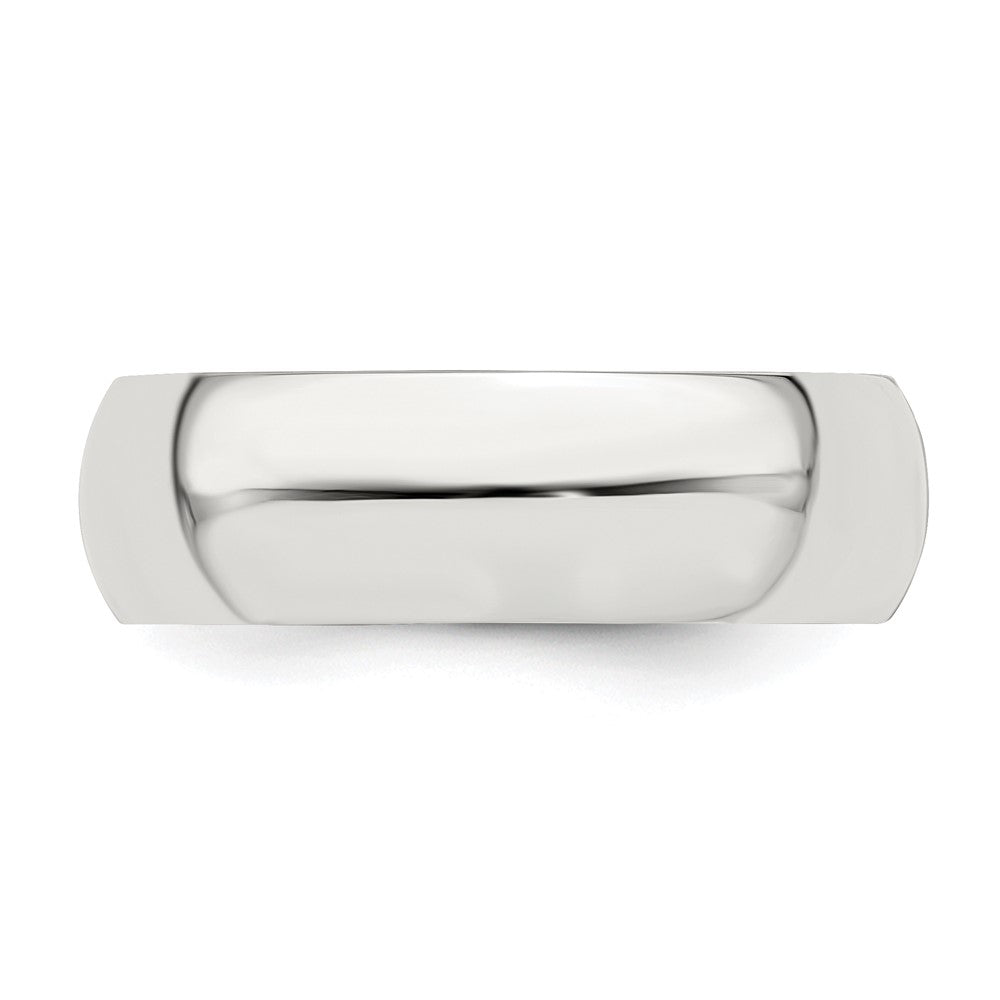 Sterling Silver 6mm Half-Round Band