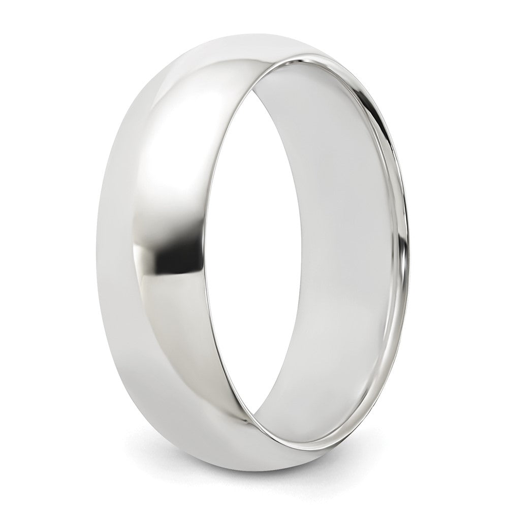 Sterling Silver 6mm Half-Round Band