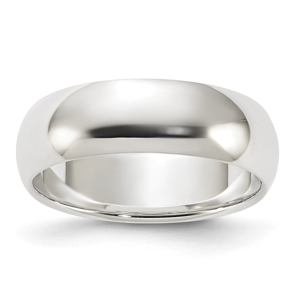 Sterling Silver 6mm Half-Round Band