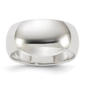 Sterling Silver 8mm Half-Round Band
