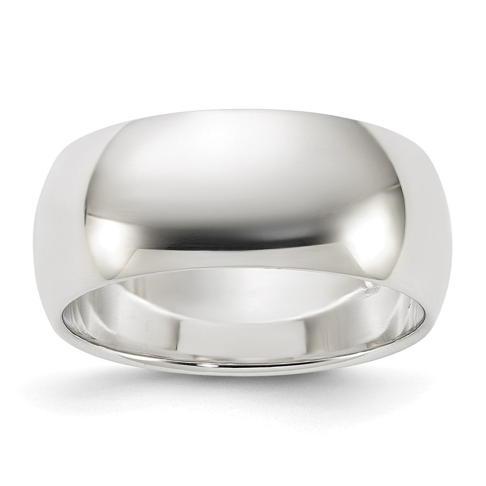 Sterling Silver 8mm Half-Round Band