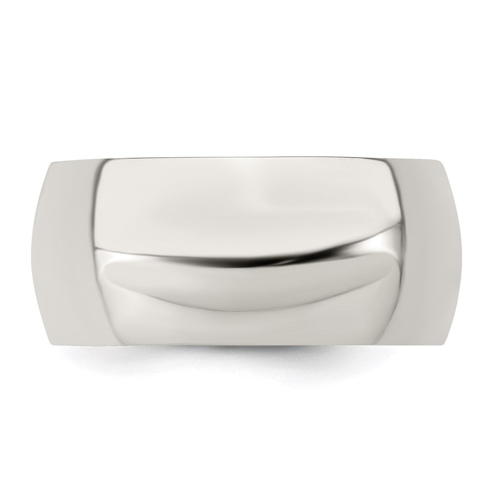 Sterling Silver 9mm Half-Round Band