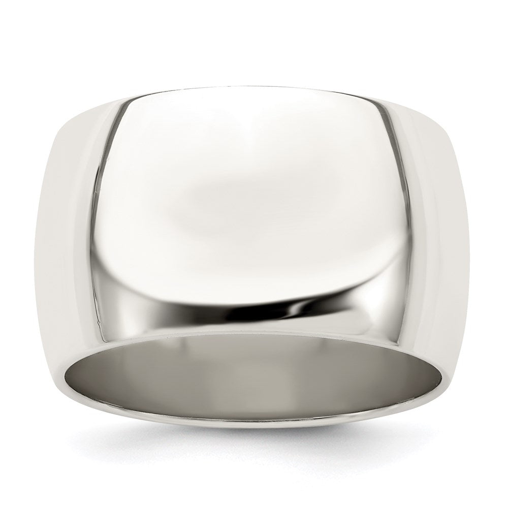 Sterling Silver 12mm Half Round Band