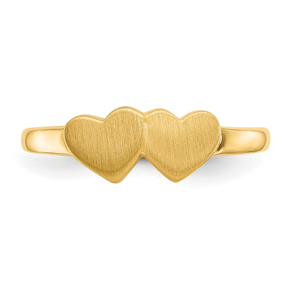 14k 5.5x5.0mm Open Back Signet Ring