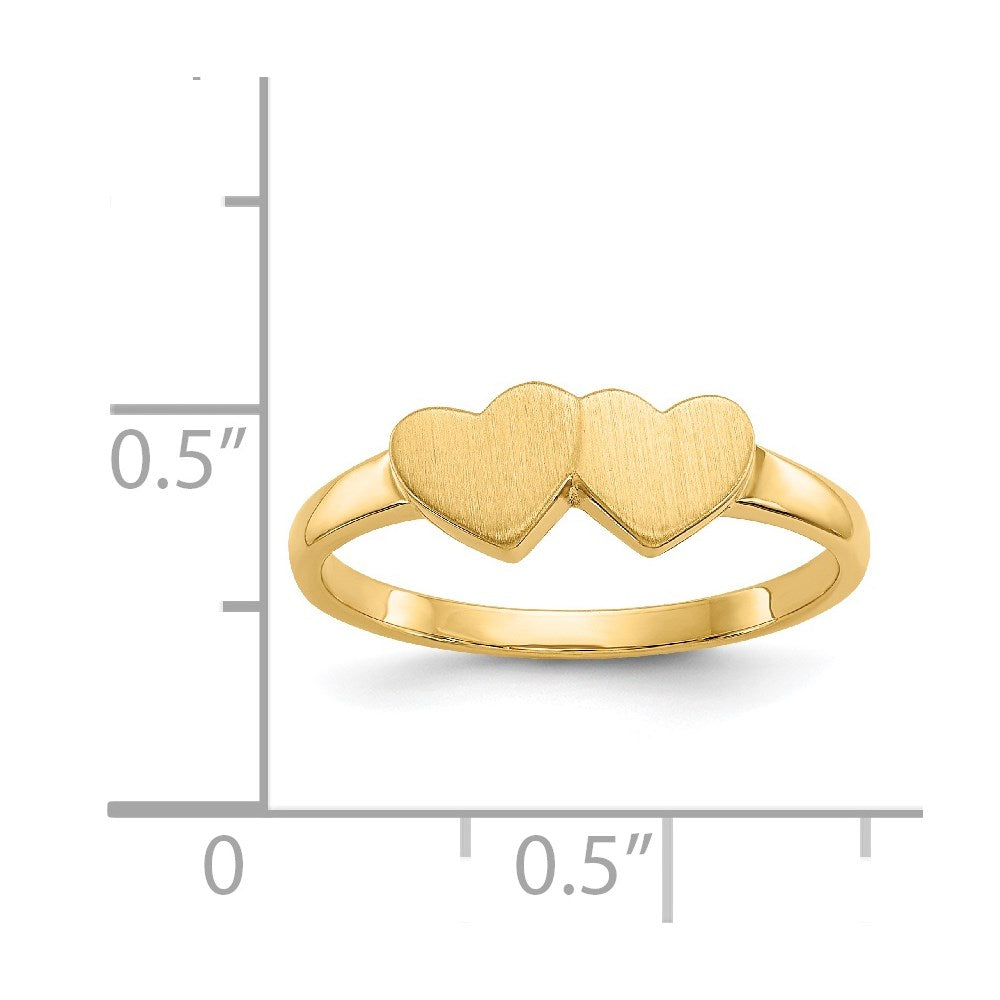 14k 5.5x5.0mm Open Back Signet Ring