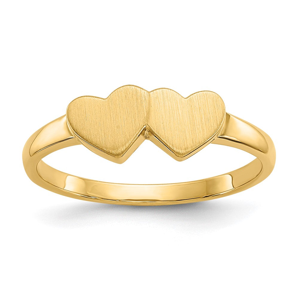 14k 5.5x5.0mm Open Back Signet Ring