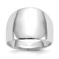 14k White Gold Polished Dome Ring