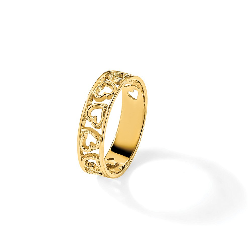 14k Heart Ring