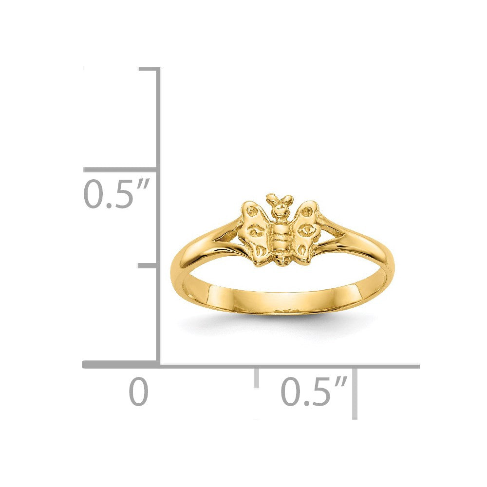 14K Butterfly Baby Ring