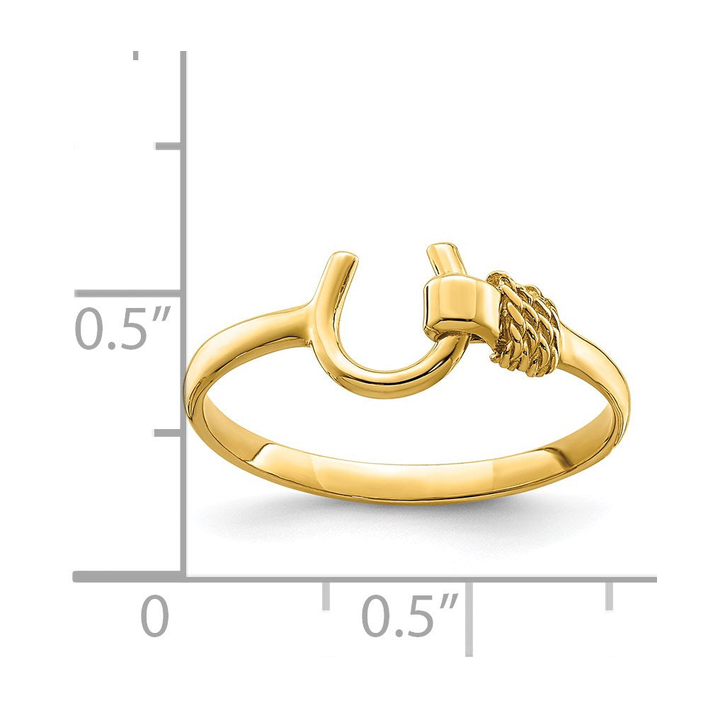14K Horseshoe Ring
