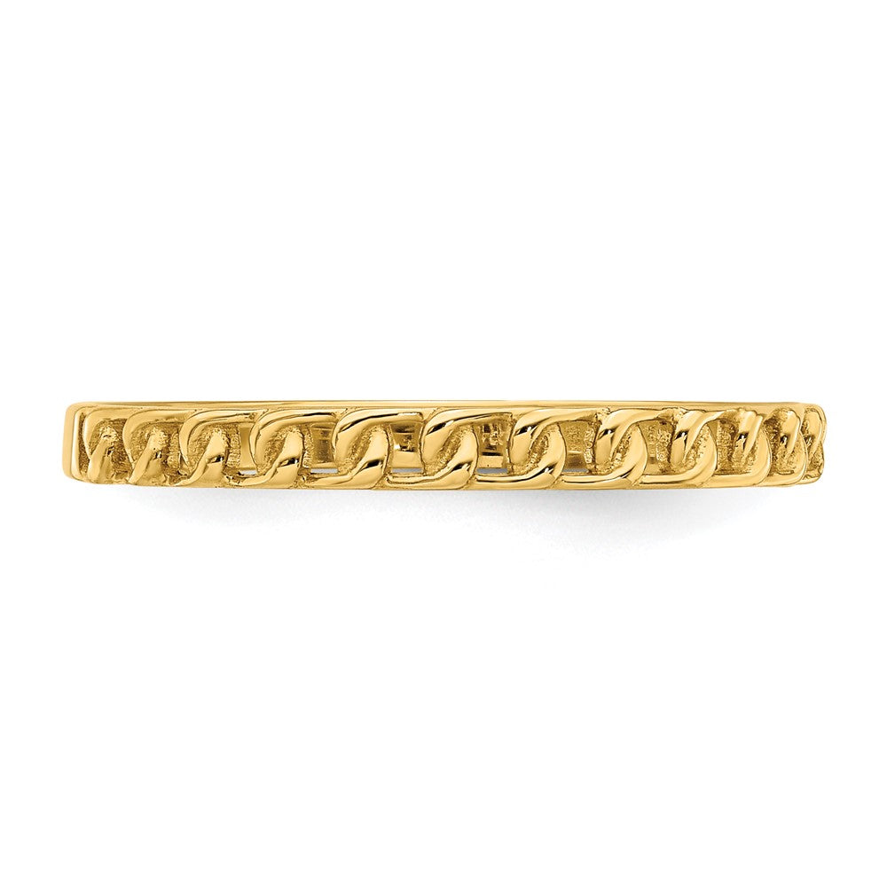 14K Link Design Ring
