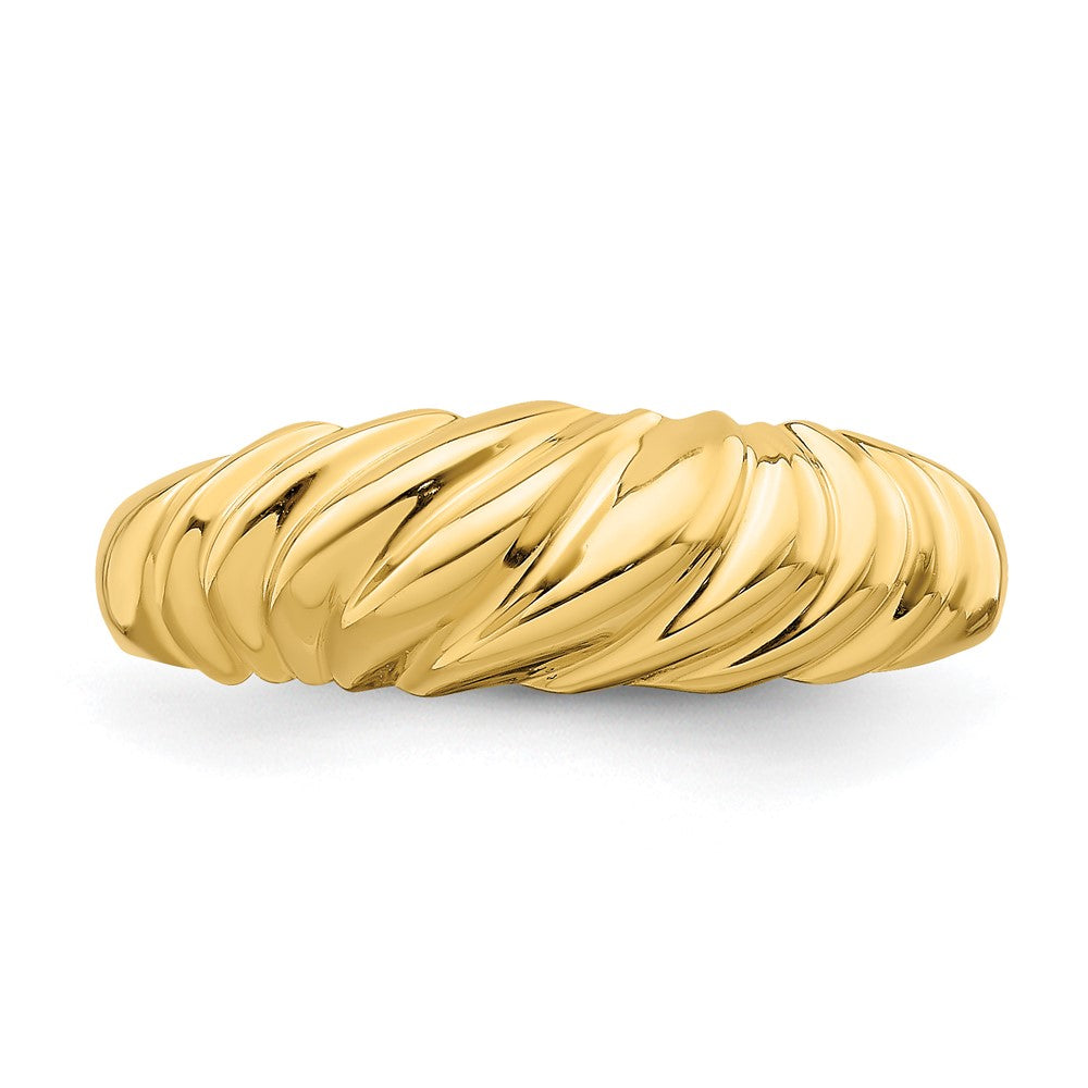 14k Polished Dome Ring