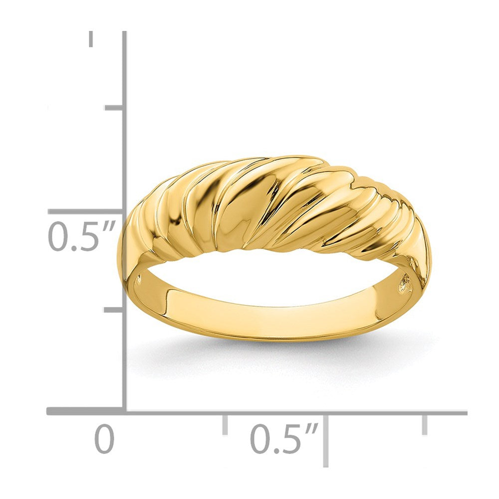 14k Polished Dome Ring