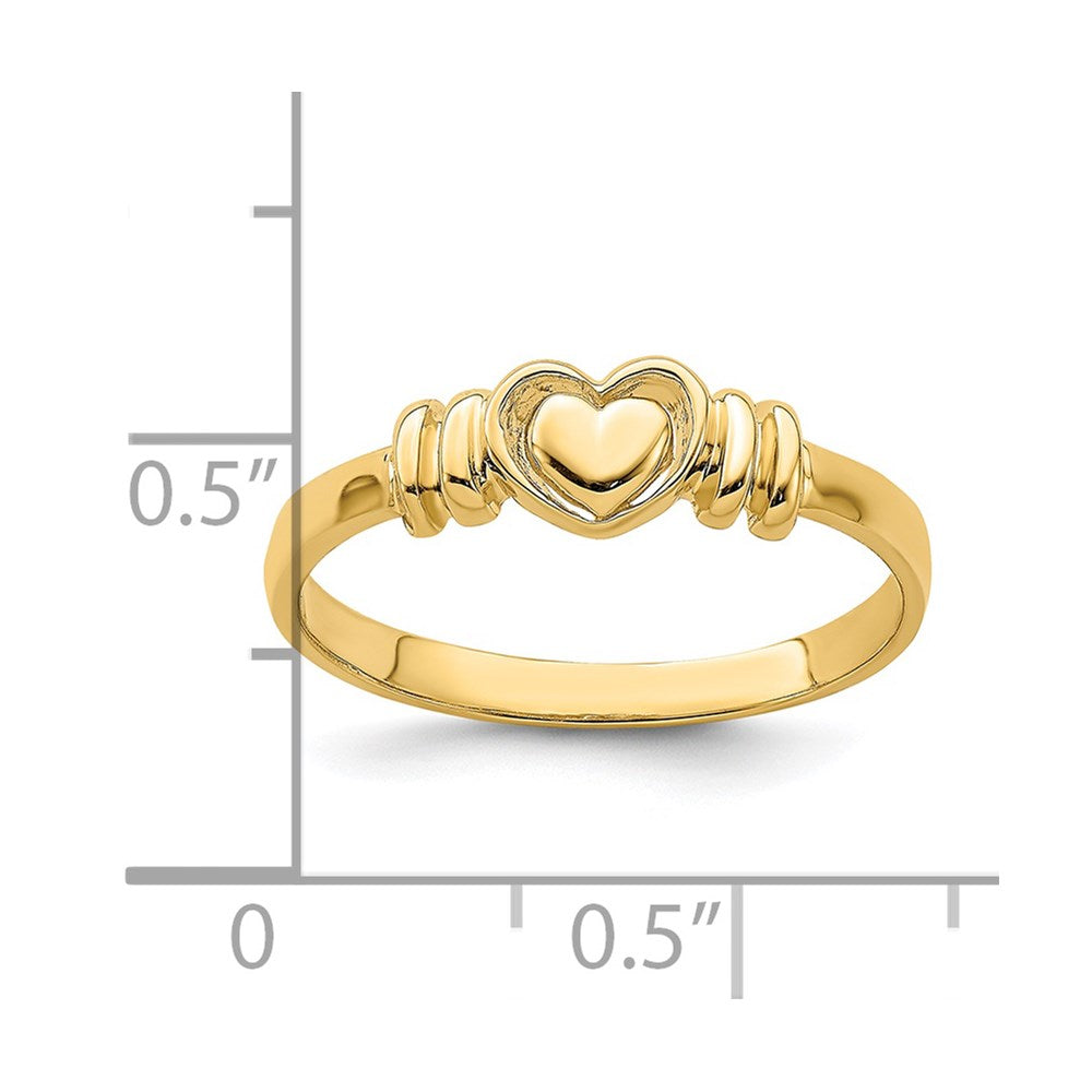 14k Polished Heart Ring