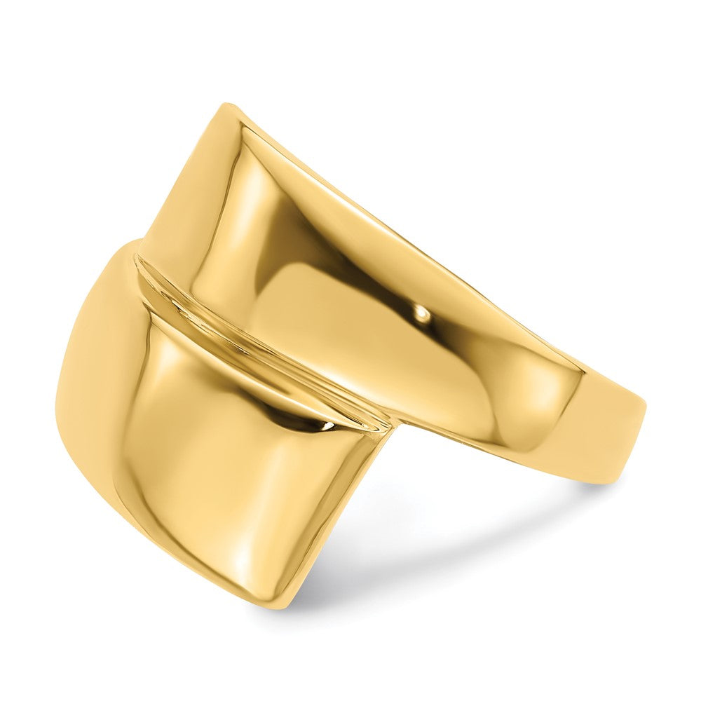 14K Polished Bypass Ring