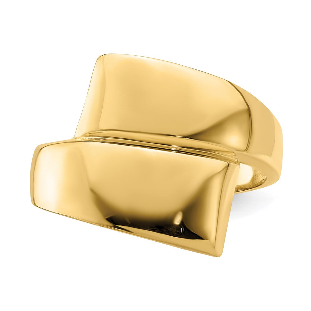 14K Polished Bypass Ring
