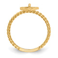 14k Dangle Heart Ring