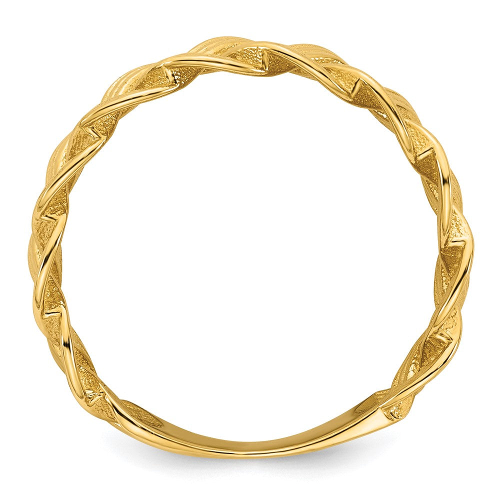 14k Polished Fancy Braided Ring