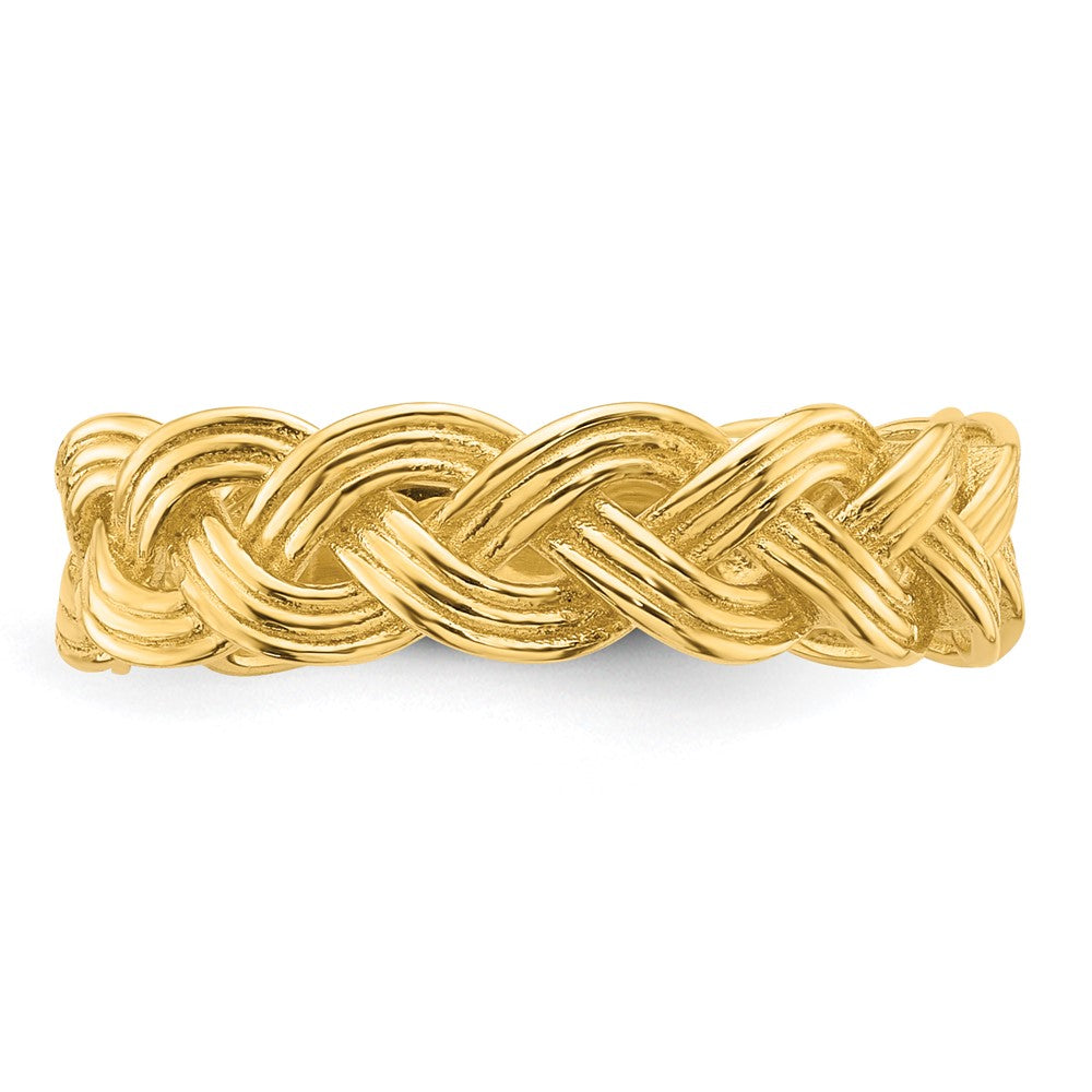 14k Polished Fancy Braided Ring
